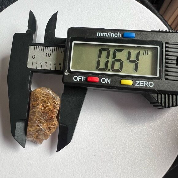 Golden Rutilated Quartz Crystal Freeform (#8) - Picture 8 of 10